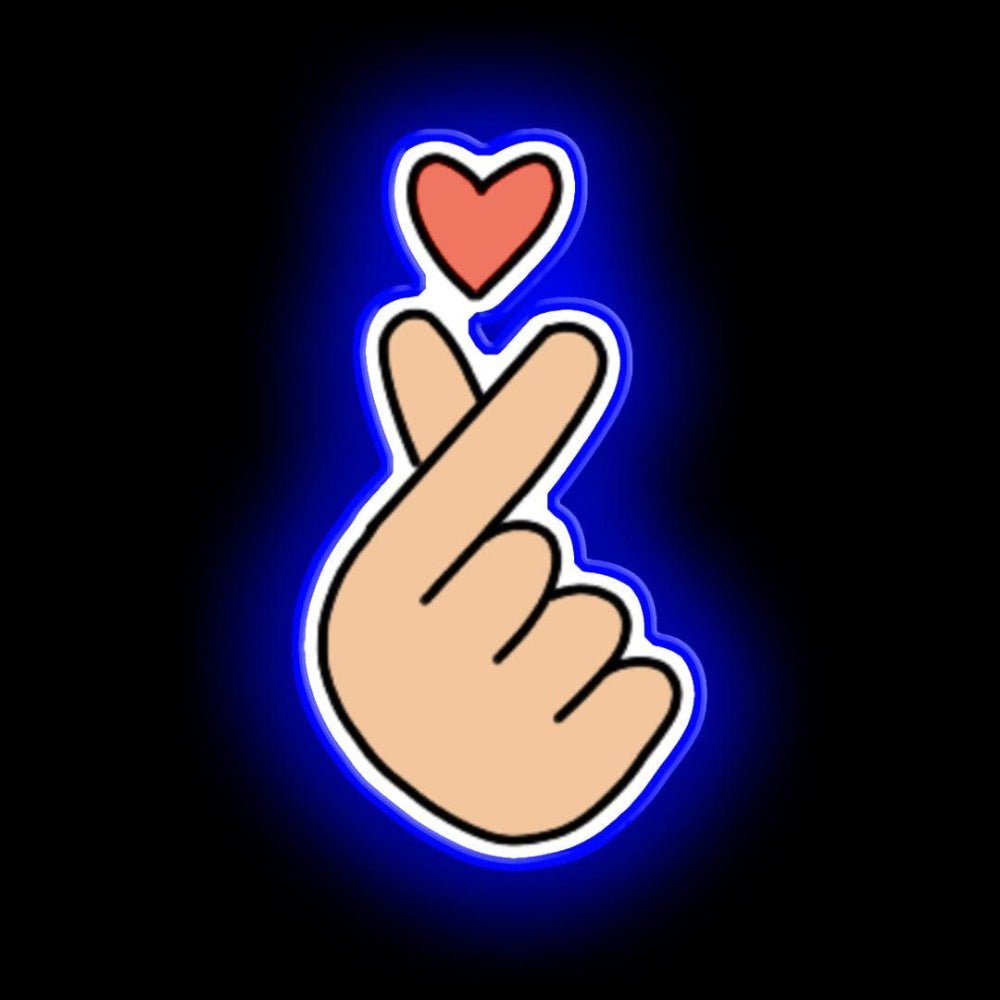 Finger Heart Neon Sign - Shineneon