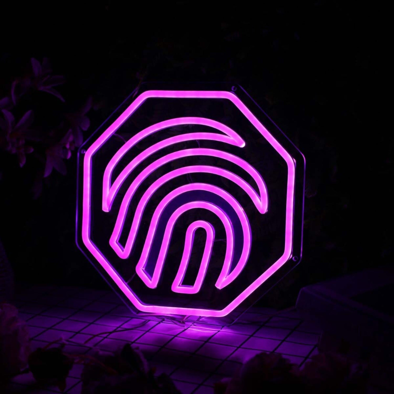 Fingerprint Purple Neon Sign | Shineneon