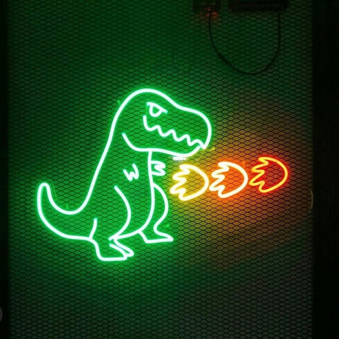 Fire Breathing Cute Cartoon Dinosaur Led Sign Business Neon Sign - Shineneon