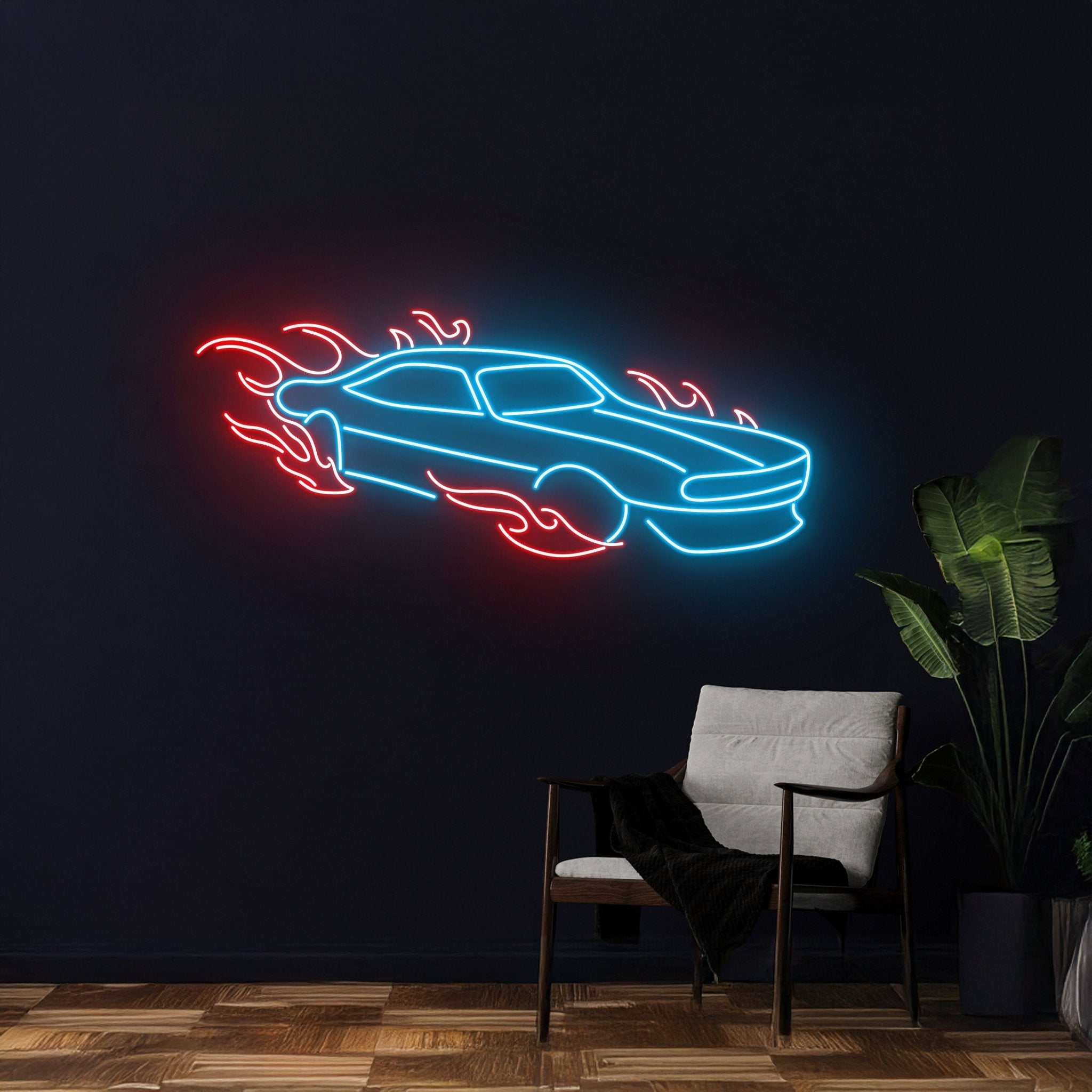 Fire Car Neon Sign - Shineneon