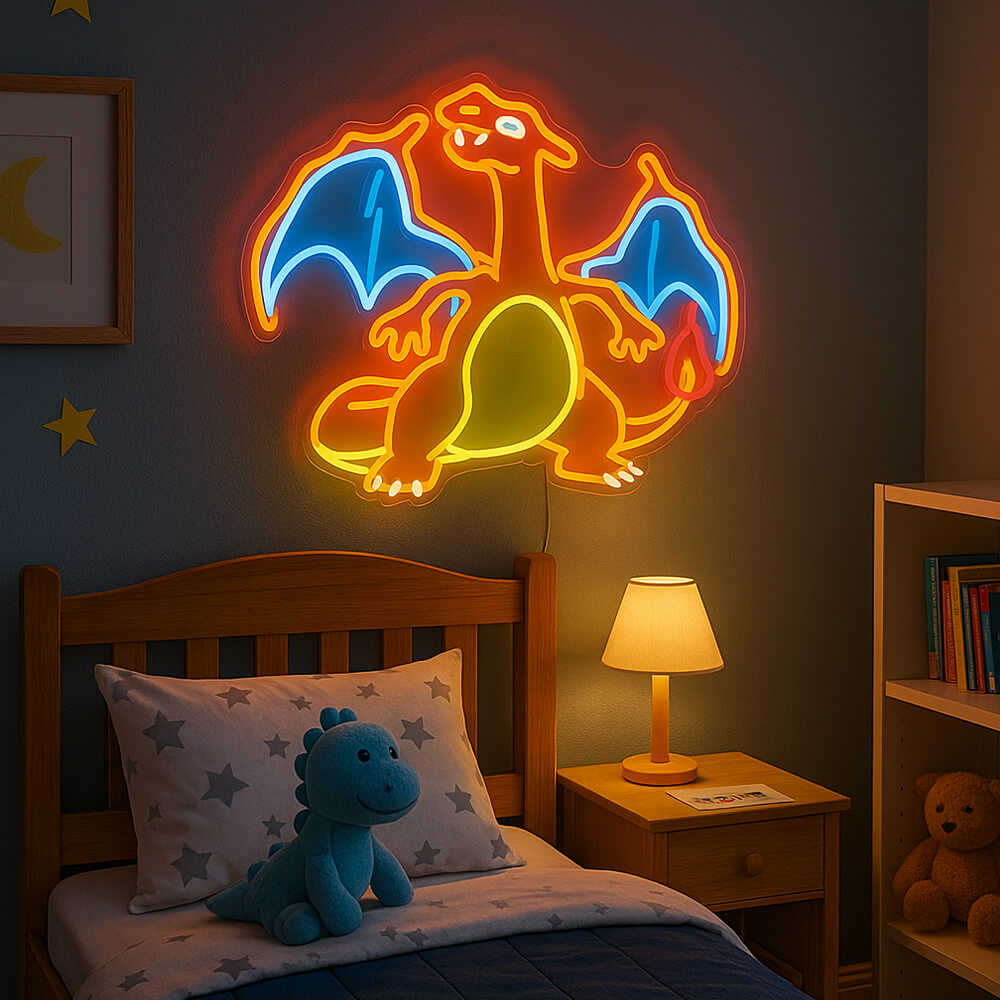 Anime Cartoon LED Neon Sign Wall Art for Bedroom Game Room Holiday Gift