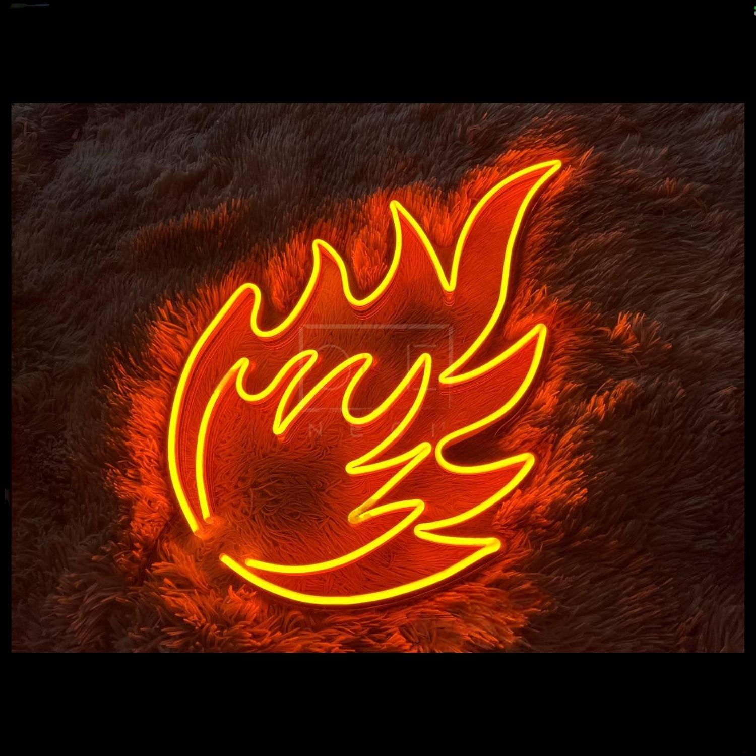 Fire Flame Led Neon Sign For Home Bar And Themed Restaurant Decor | Shineneon