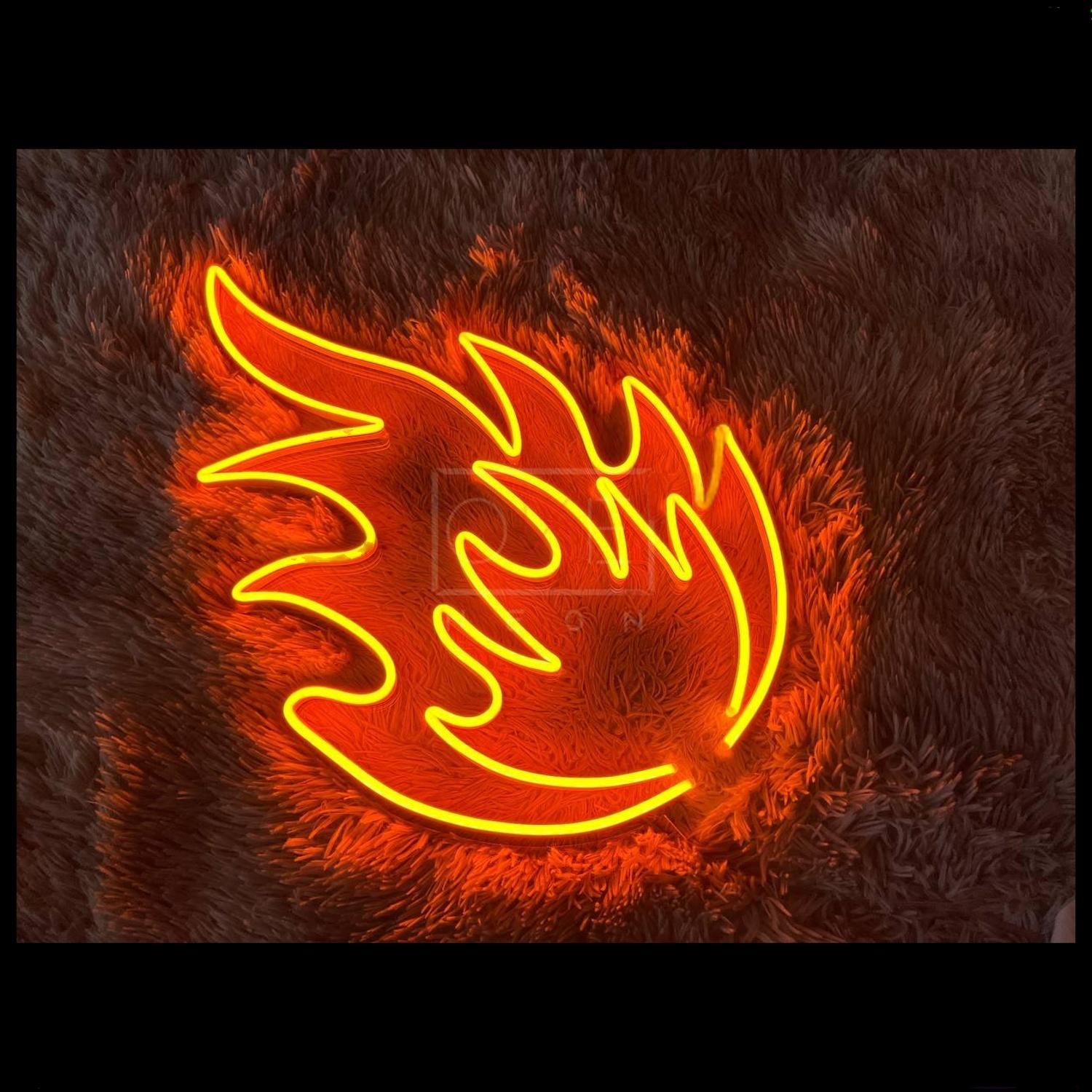 Fire Flame Led Neon Sign For Home Bar And Themed Restaurant Decor | Shineneon