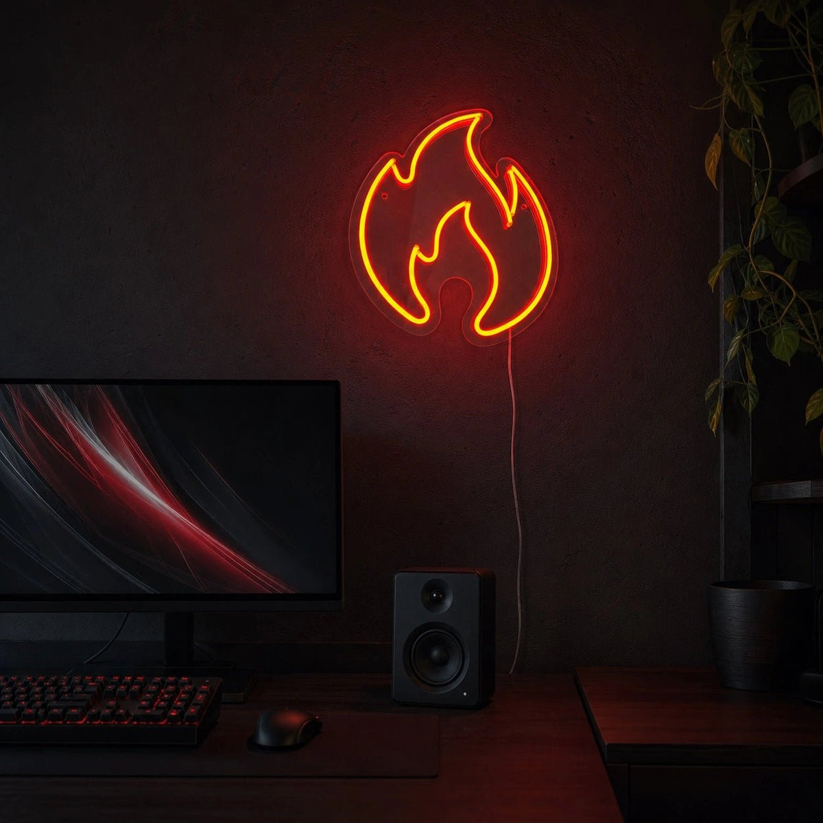 Fire Flame LED Neon Sign Man Cave Neon Sign - Shineneon