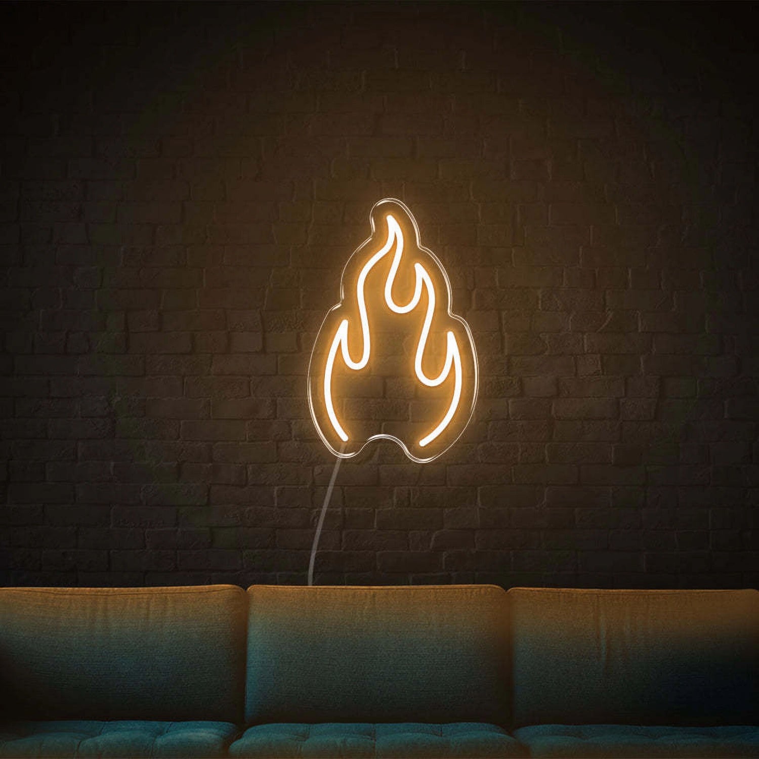 Fire Led Neon Sign Bedroom Wall Art - Shineneon