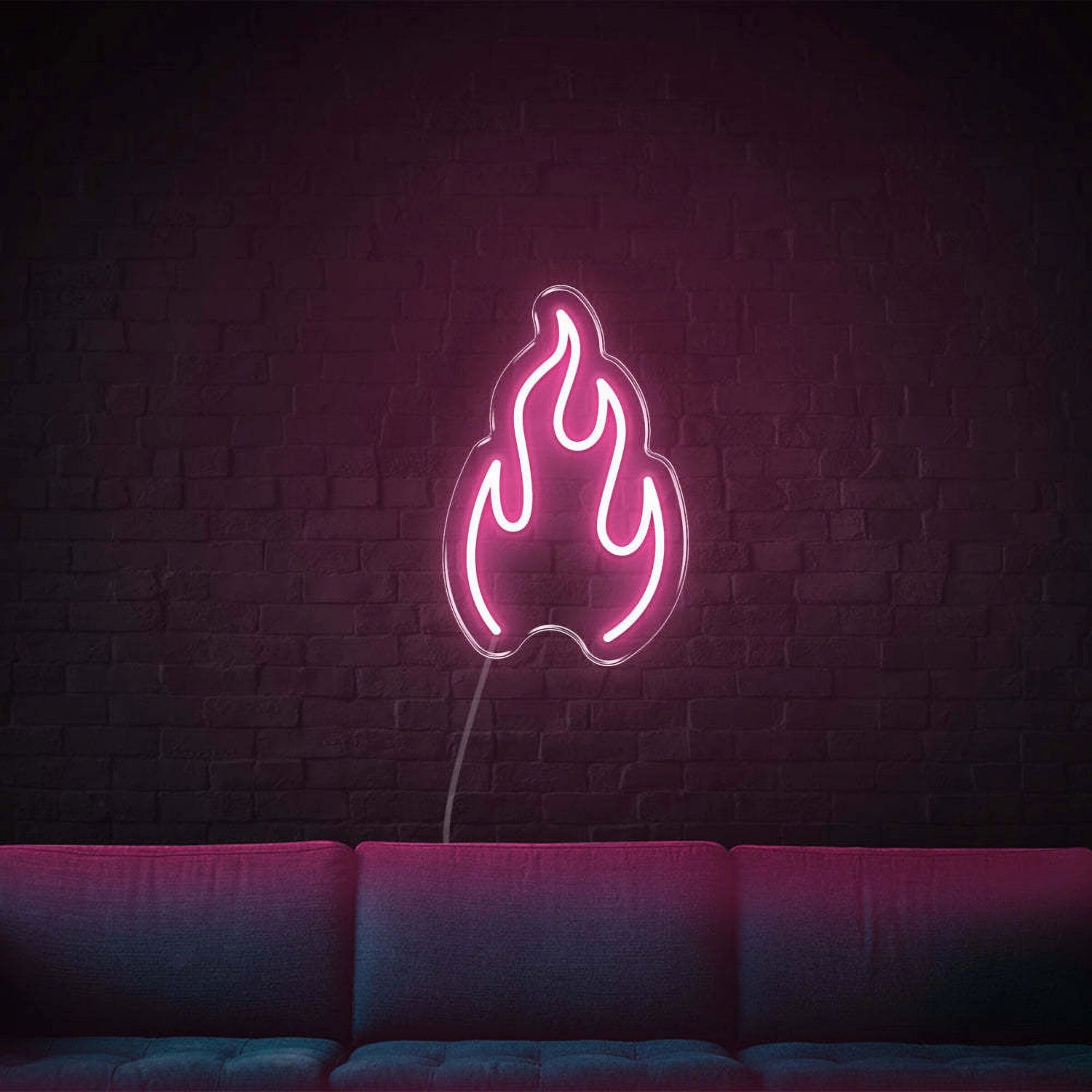 Fire Led Neon Sign Bedroom Wall Art - Shineneon