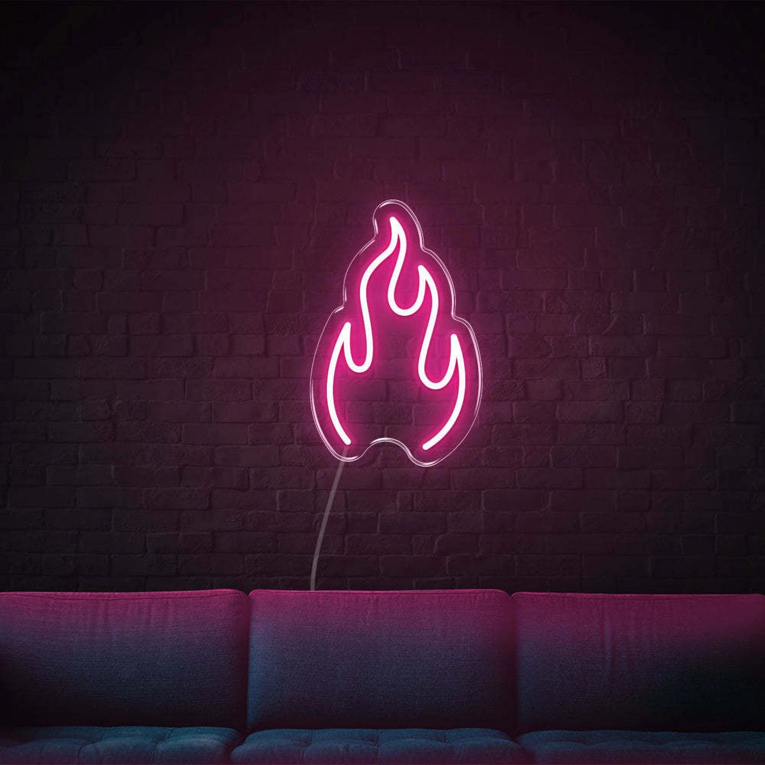Fire Led Neon Sign Bedroom Wall Art - Shineneon