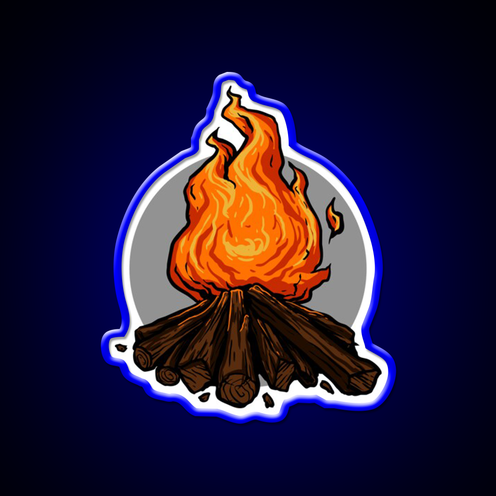 Fire Pit Hemp Inspired Green Leaf Led Neon Sign Rgb Color - LED neon sign view 5