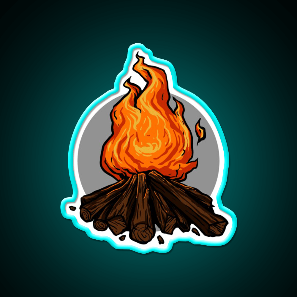 Fire Pit Hemp Inspired Green Leaf Led Neon Sign Rgb Color - Shineneon