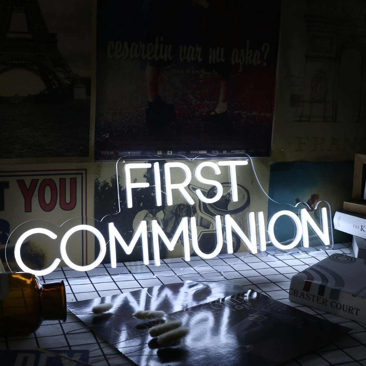 First Communition White Led Neon Sign - Shineneon