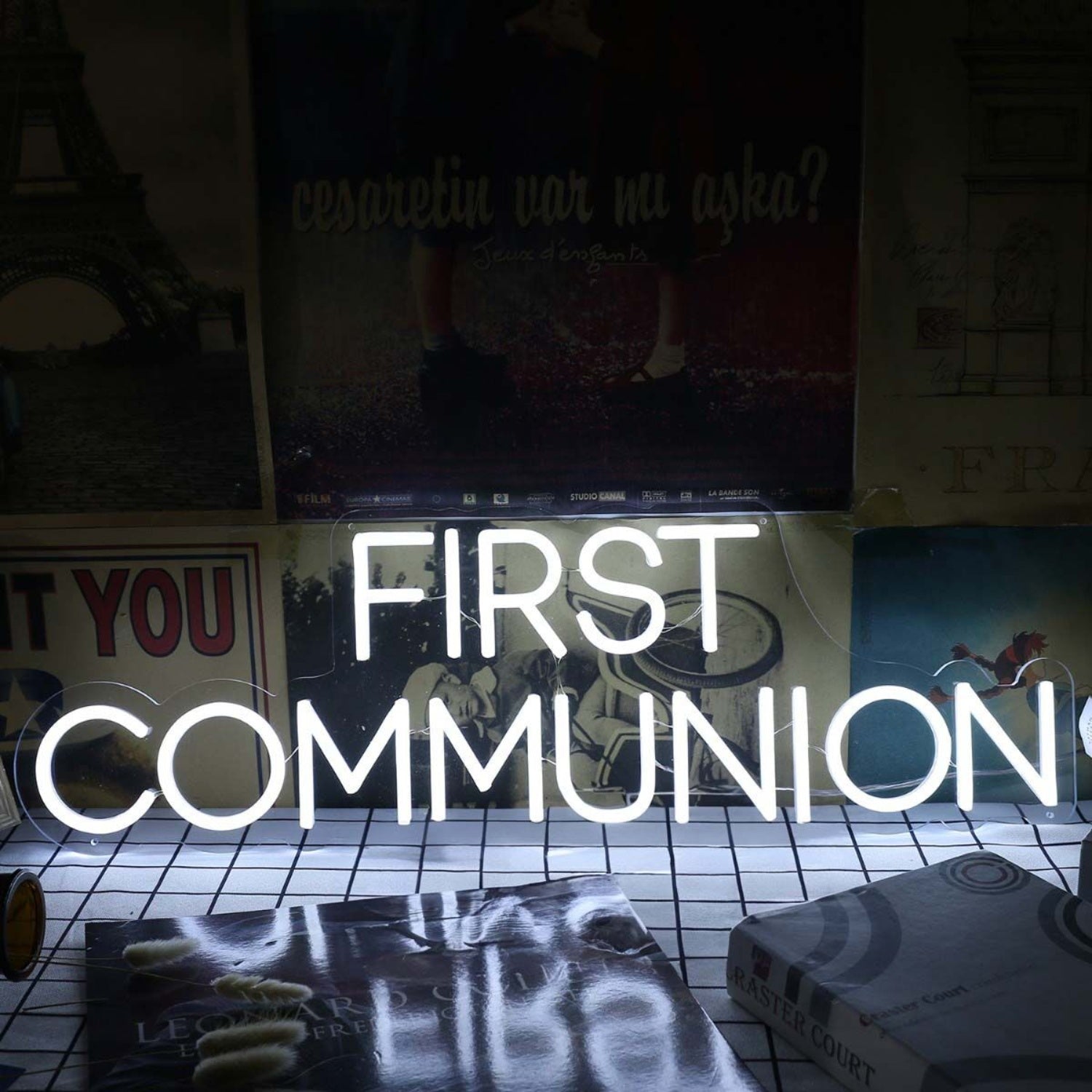 First Communition White Led Neon Sign - Shineneon