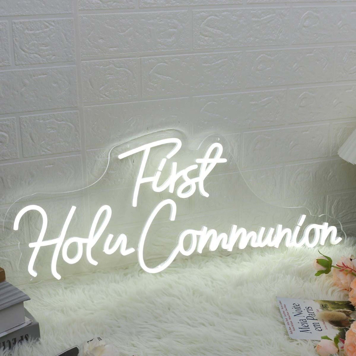 First Holy Communion White Neon Sign | Shineneon