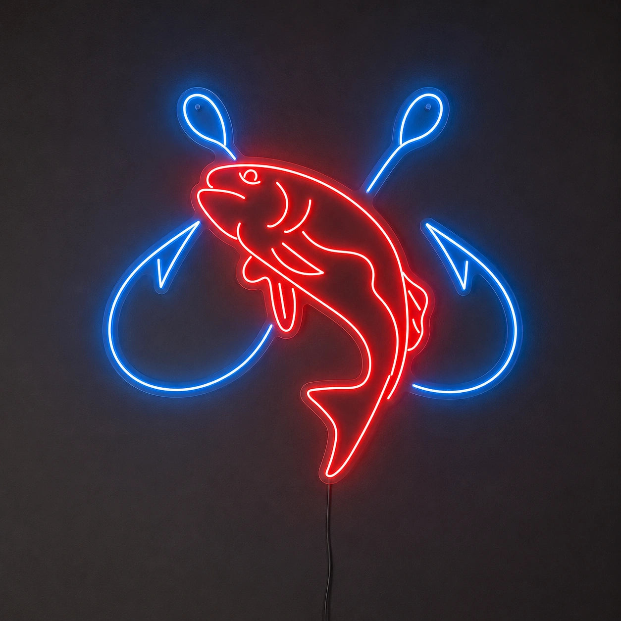 Fish And Hooks Neon Sign LED Neon Sign main product image