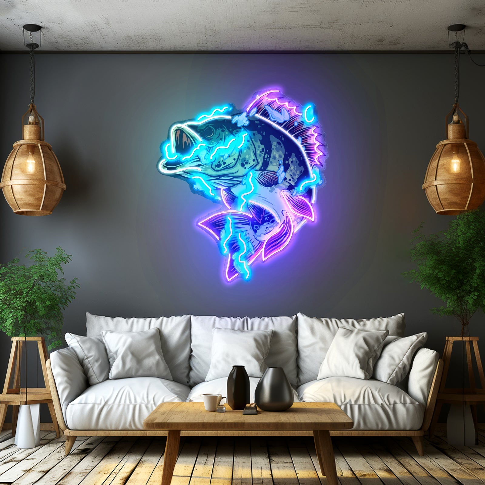 Fish Art Led Neon Sign Light Custom Led Signs - Shineneon