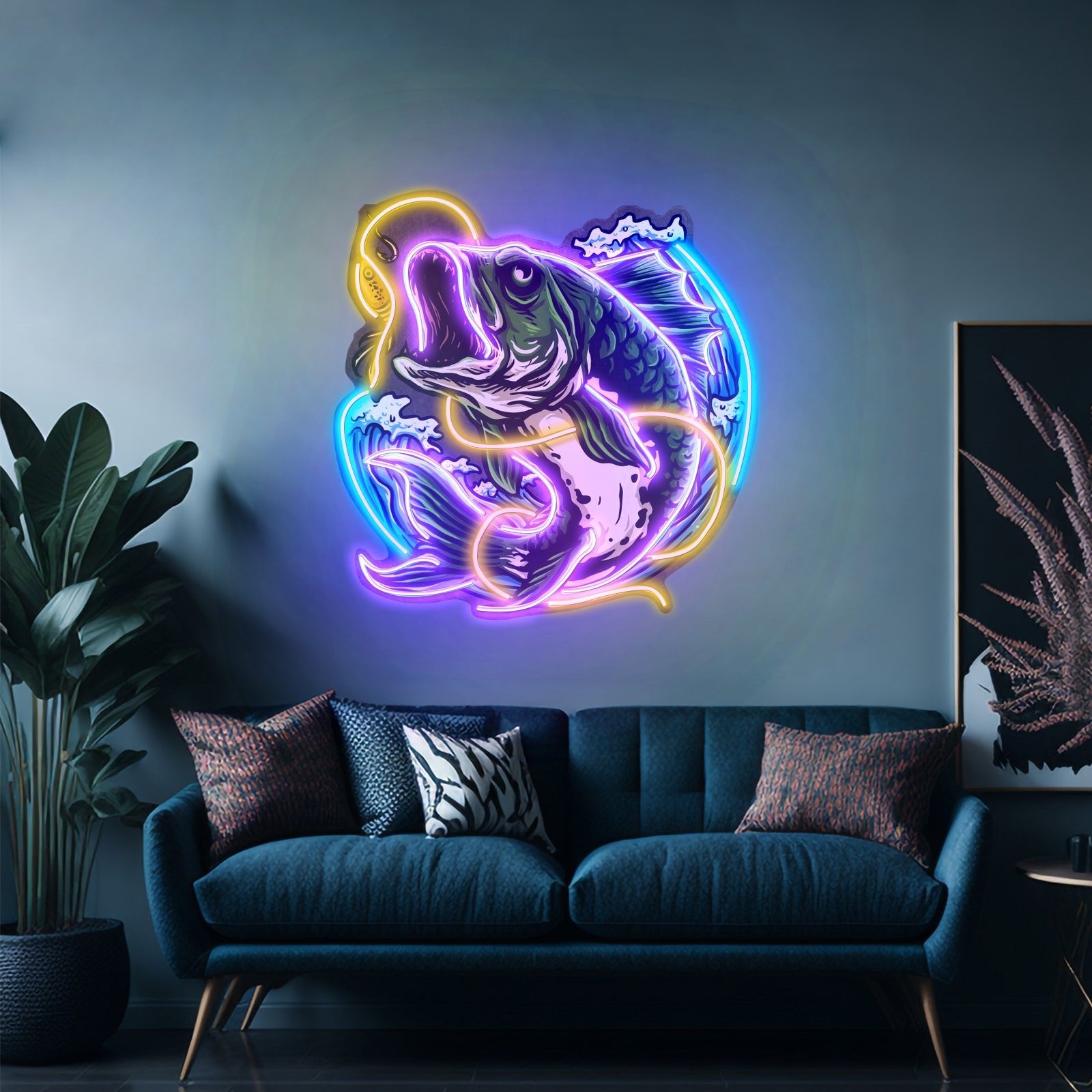 Fish Bite The Bait Led Neon Sign Light Custom Led Signs - Shineneon