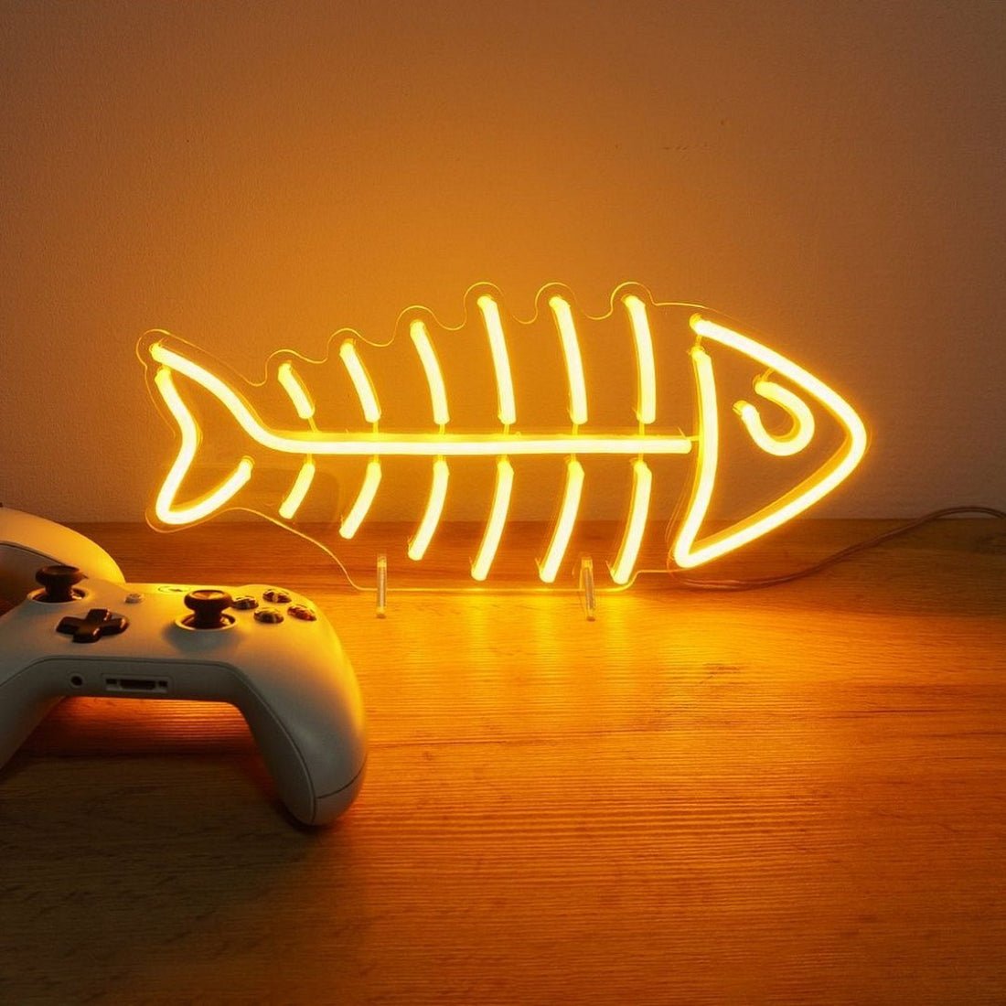 Fish Skeleton Led Sign Business Neon Sign - Shineneon