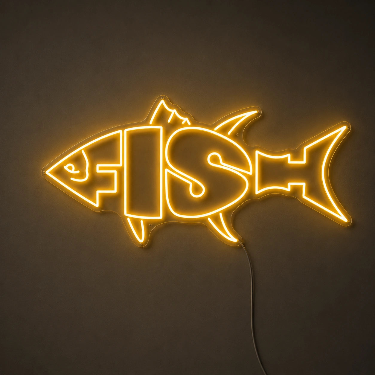 Fishbone Neon Sign LED Neon Sign main product image