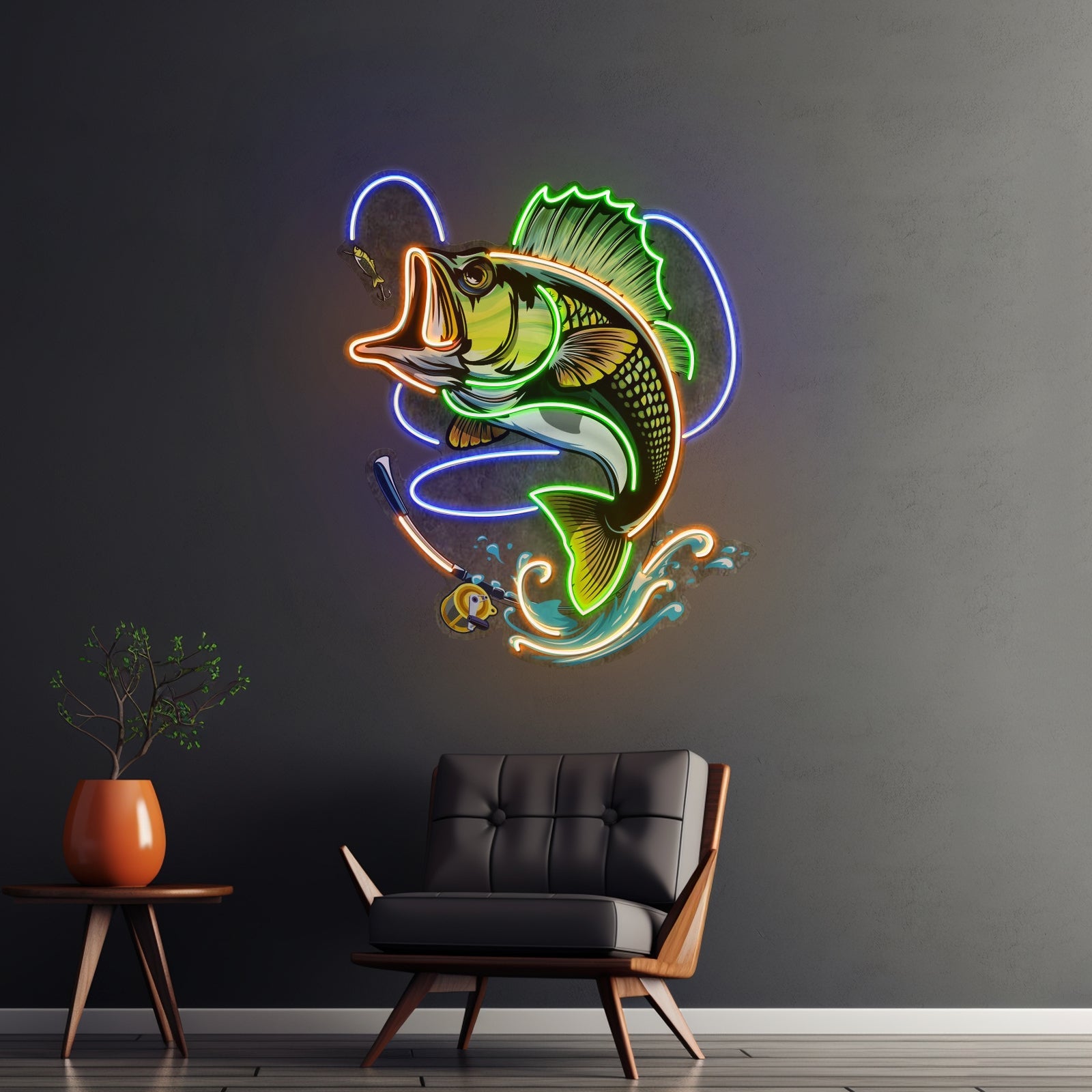 Fishing Easy Led Neon Sign Light Custom Led Signs - Shineneon