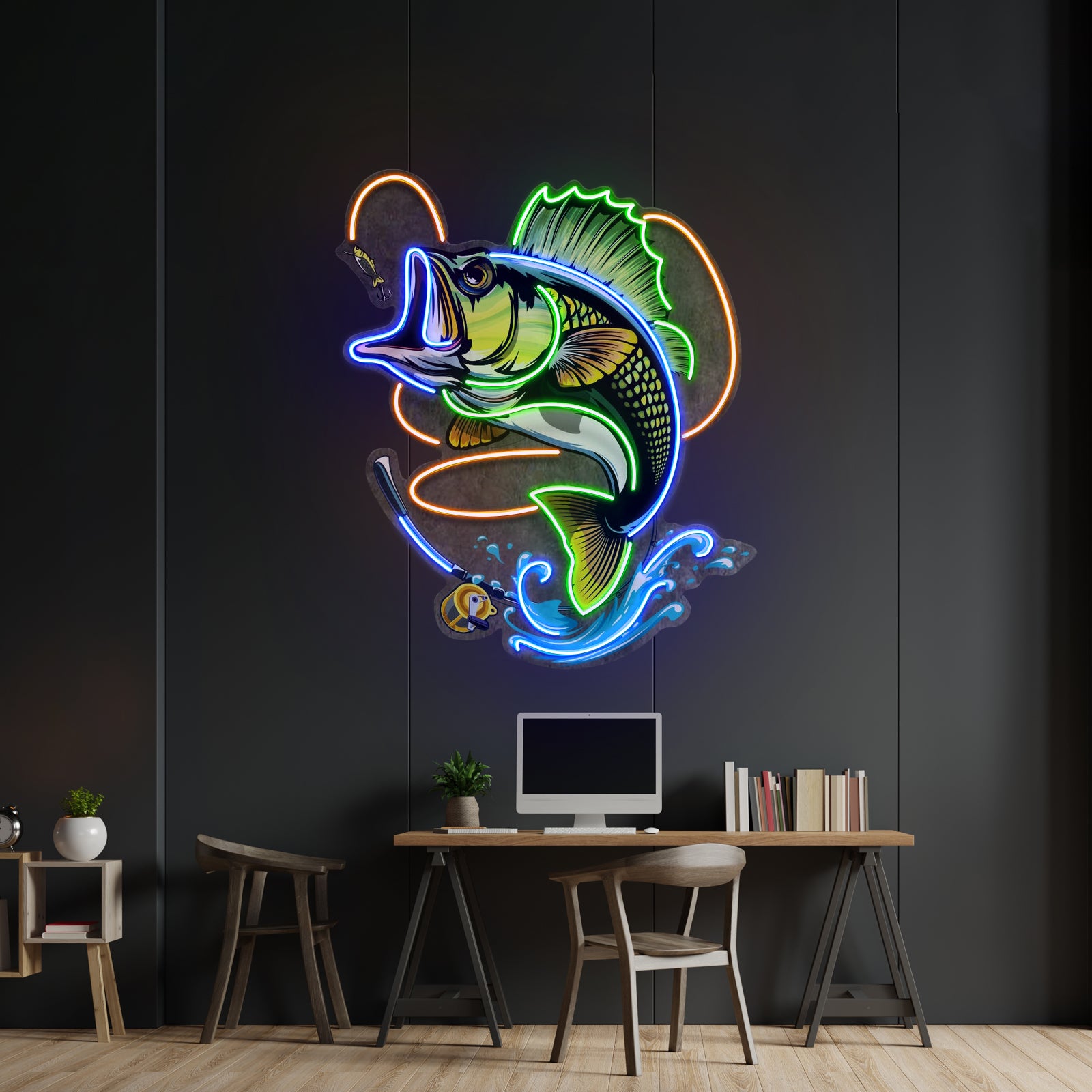 Fishing Easy Led Neon Sign Light Custom Led Signs