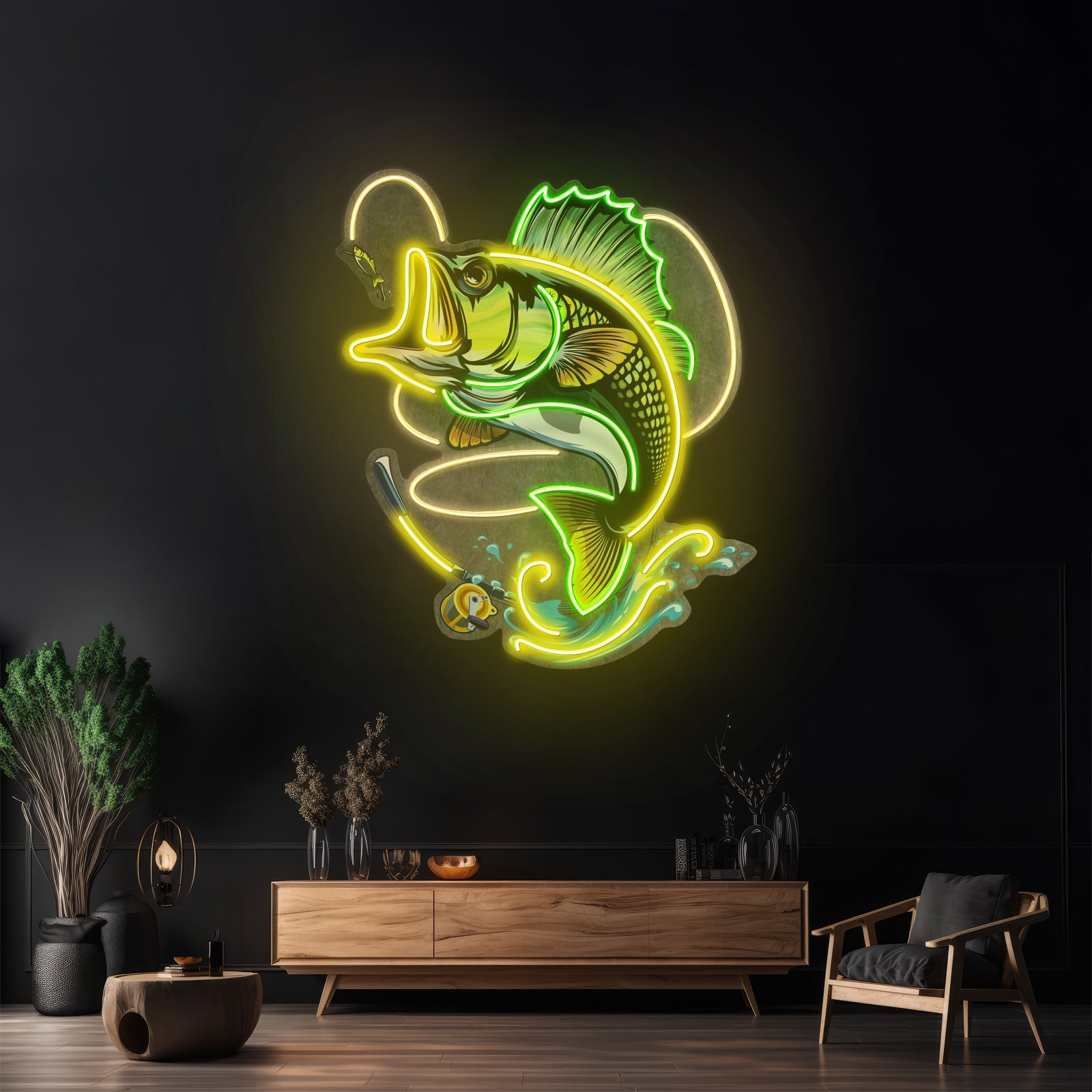 Fishing Easy Led Neon Sign Light Custom Led Signs