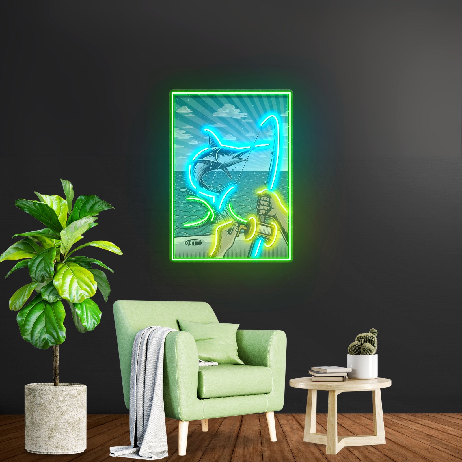 Fishing Pictures Led Neon Sign Light Custom Led Signs - Shineneon