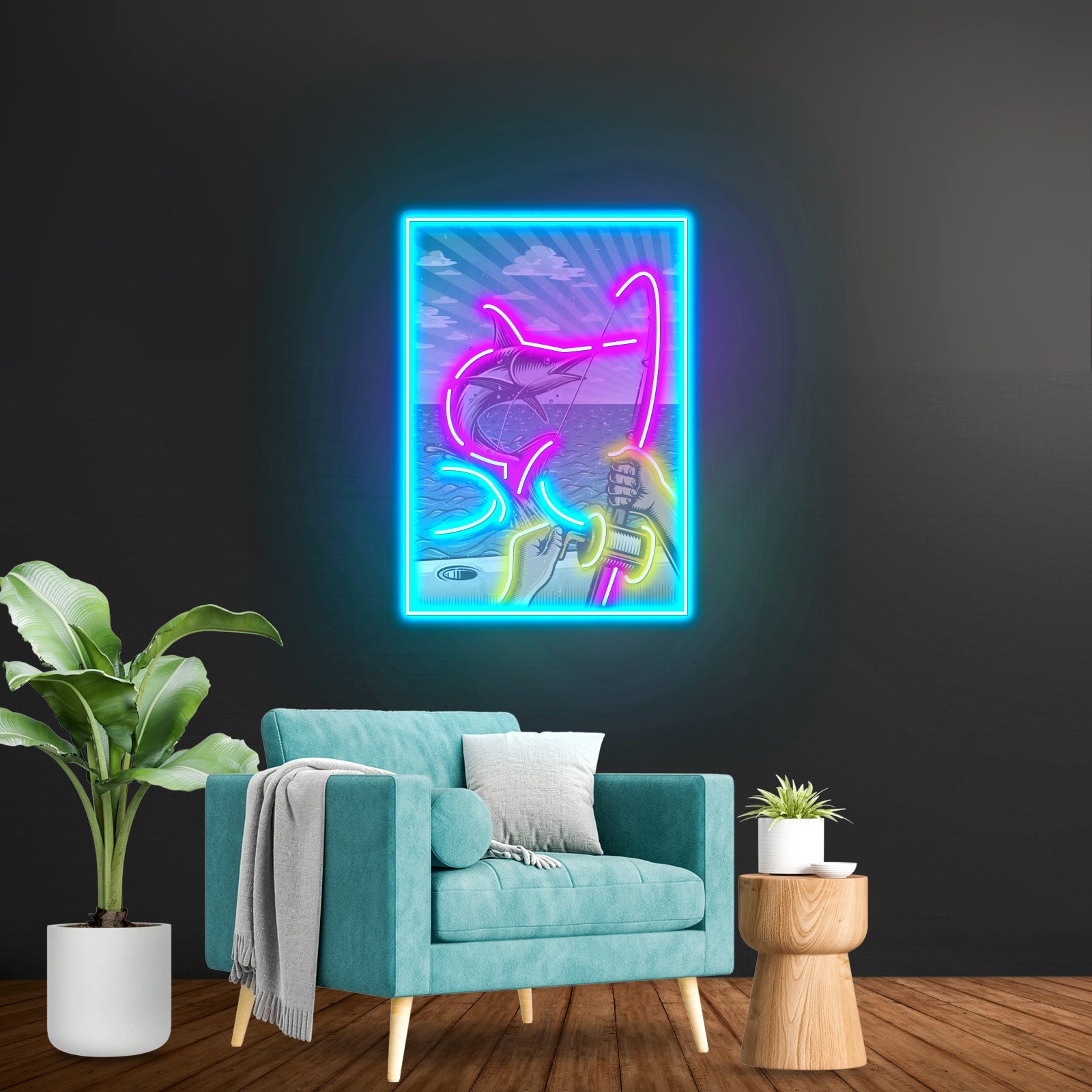 Fishing Pictures Led Neon Sign Light Custom Led Signs - Shineneon