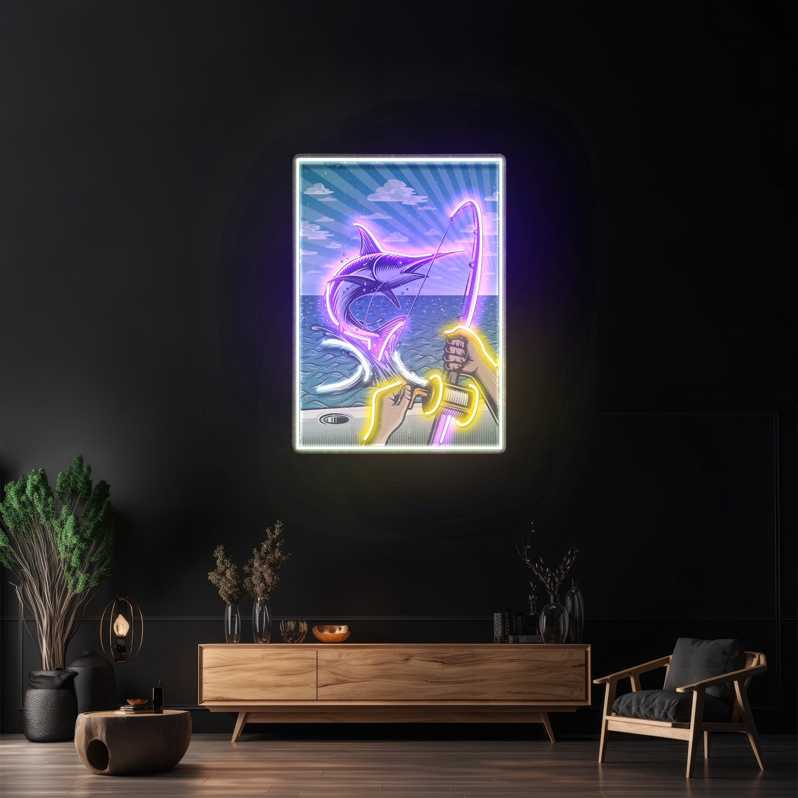 Fishing Pictures Led Neon Sign Light Custom Led Signs - Shineneon