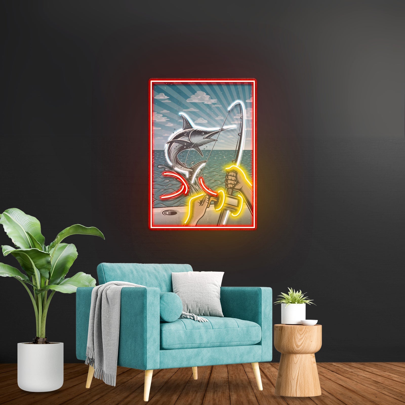 Fishing Pictures Led Neon Sign Light Custom Led Signs - Shineneon