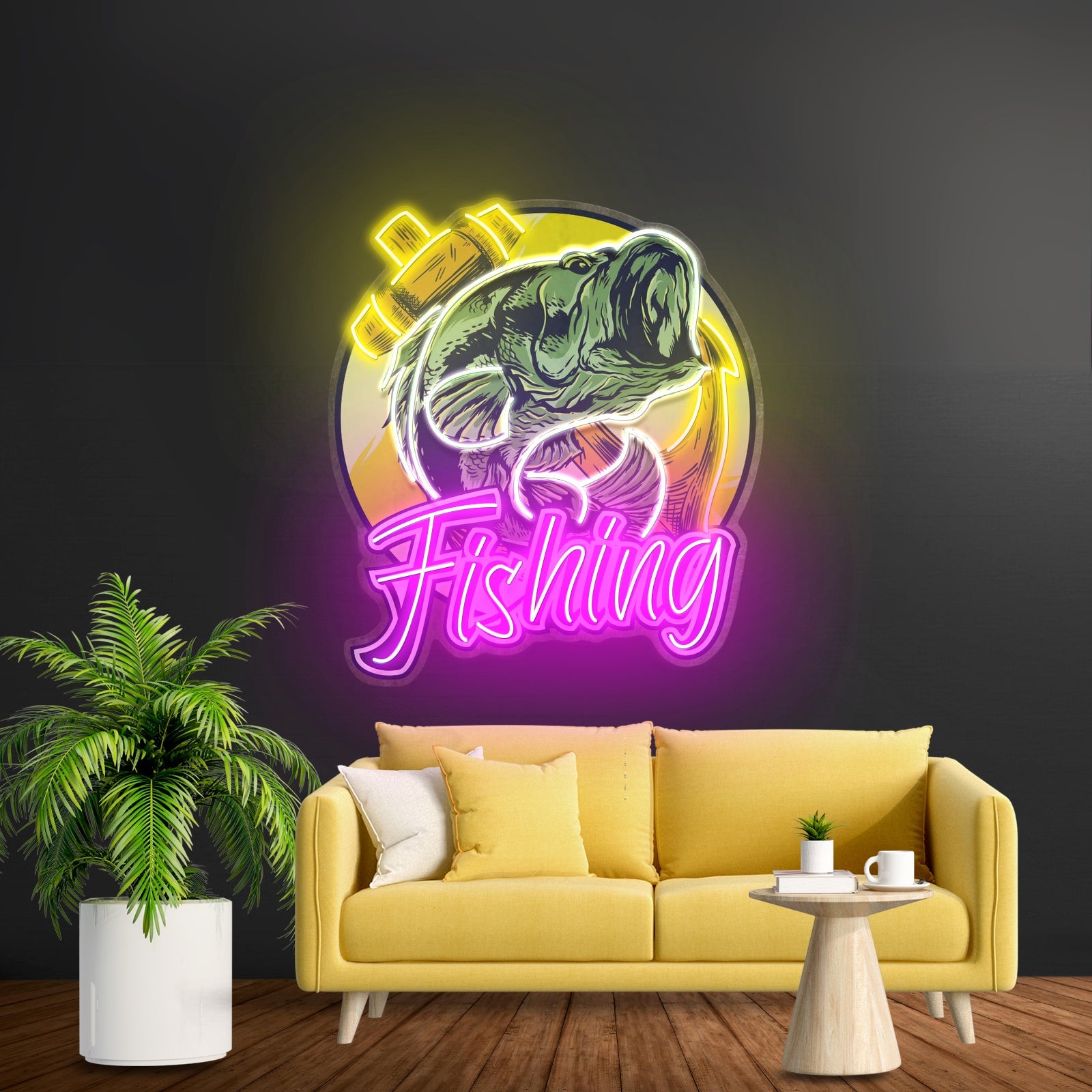 Fishing With A Large Anchor Led Neon Sign Light Custom Led Signs - Shineneon