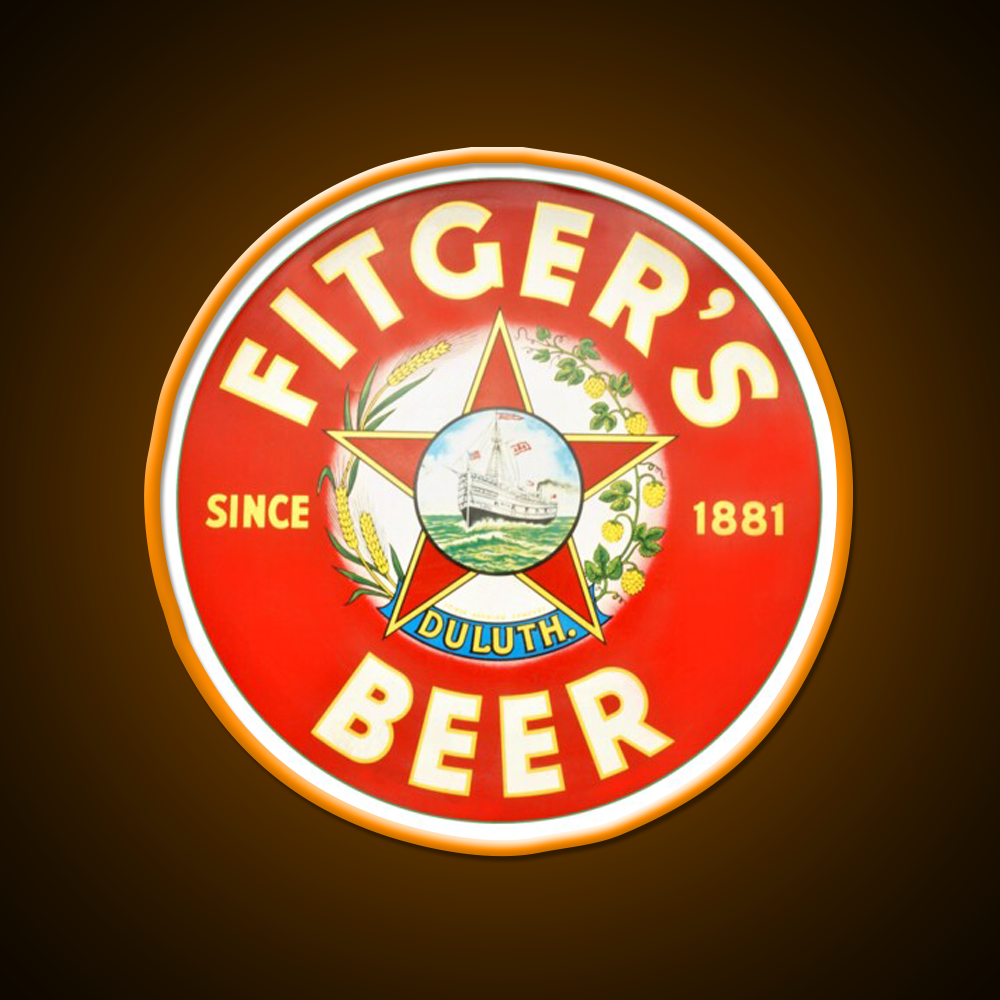 Fitgers Beer Duluth Minnesota Beer Bar Decor Led Neon Sign Rgb Color - LED neon sign view 6