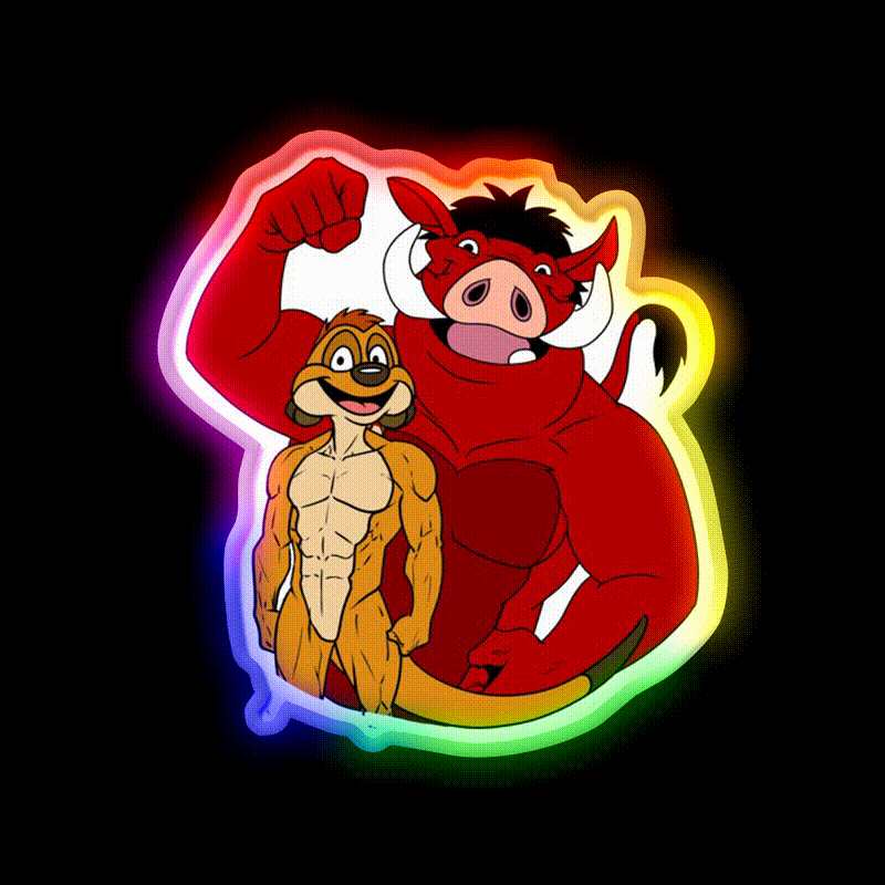 Fitness Bodybuilding Gainz Gains Power Gym Fitness Led Neon Sign Rgb Color