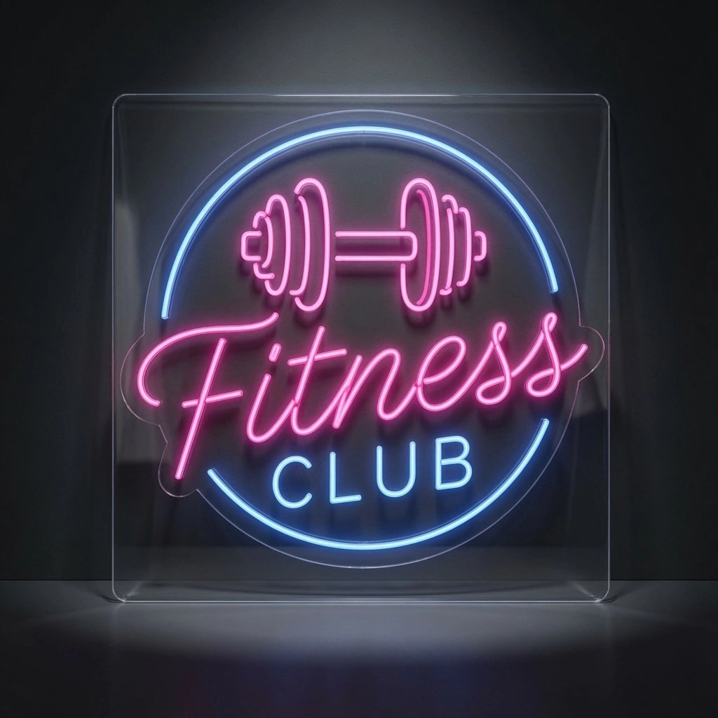 Fitness Club LED Neon Sign - 01 Original Product Image