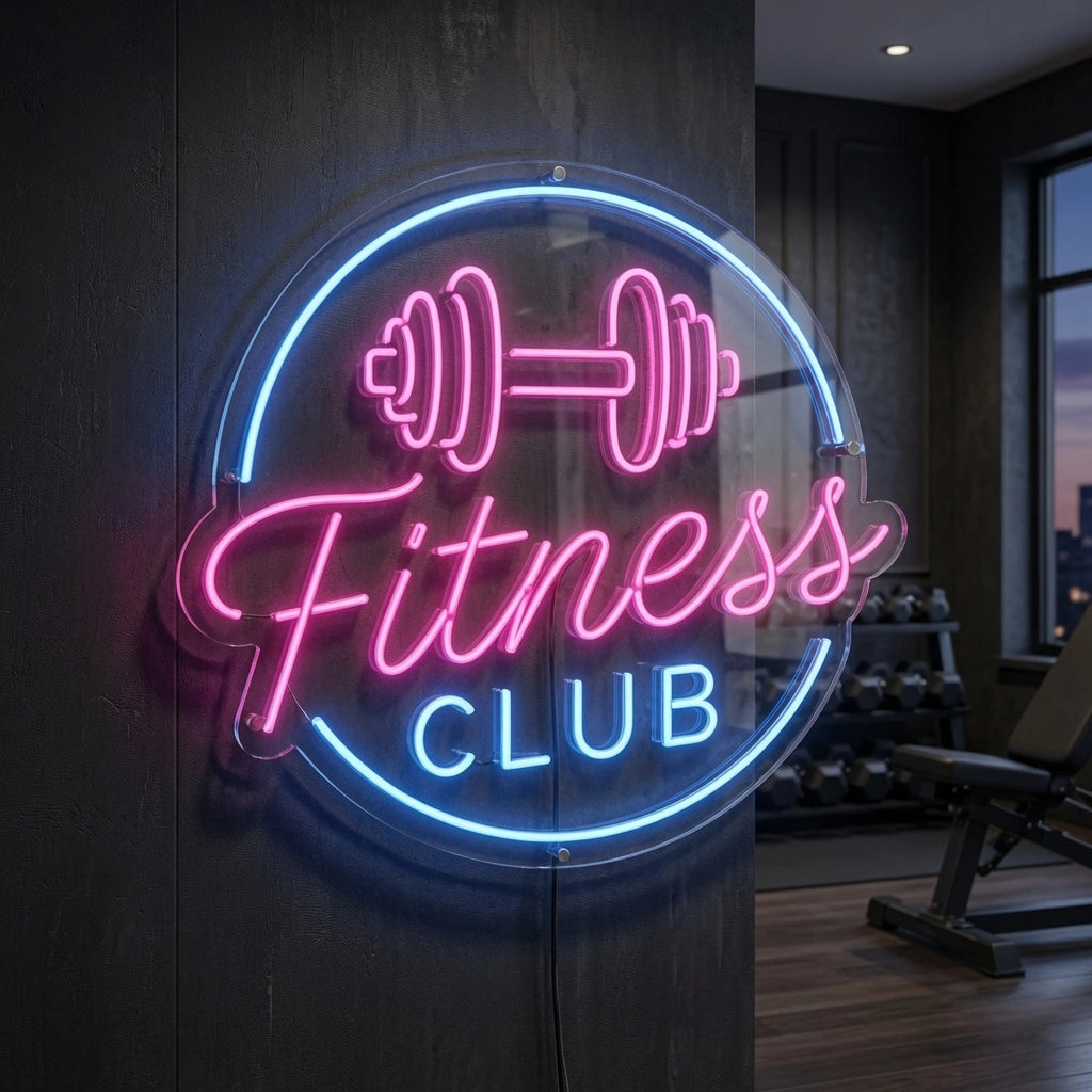 Fitness Club LED Neon Sign - 02 High-Converting Product Image