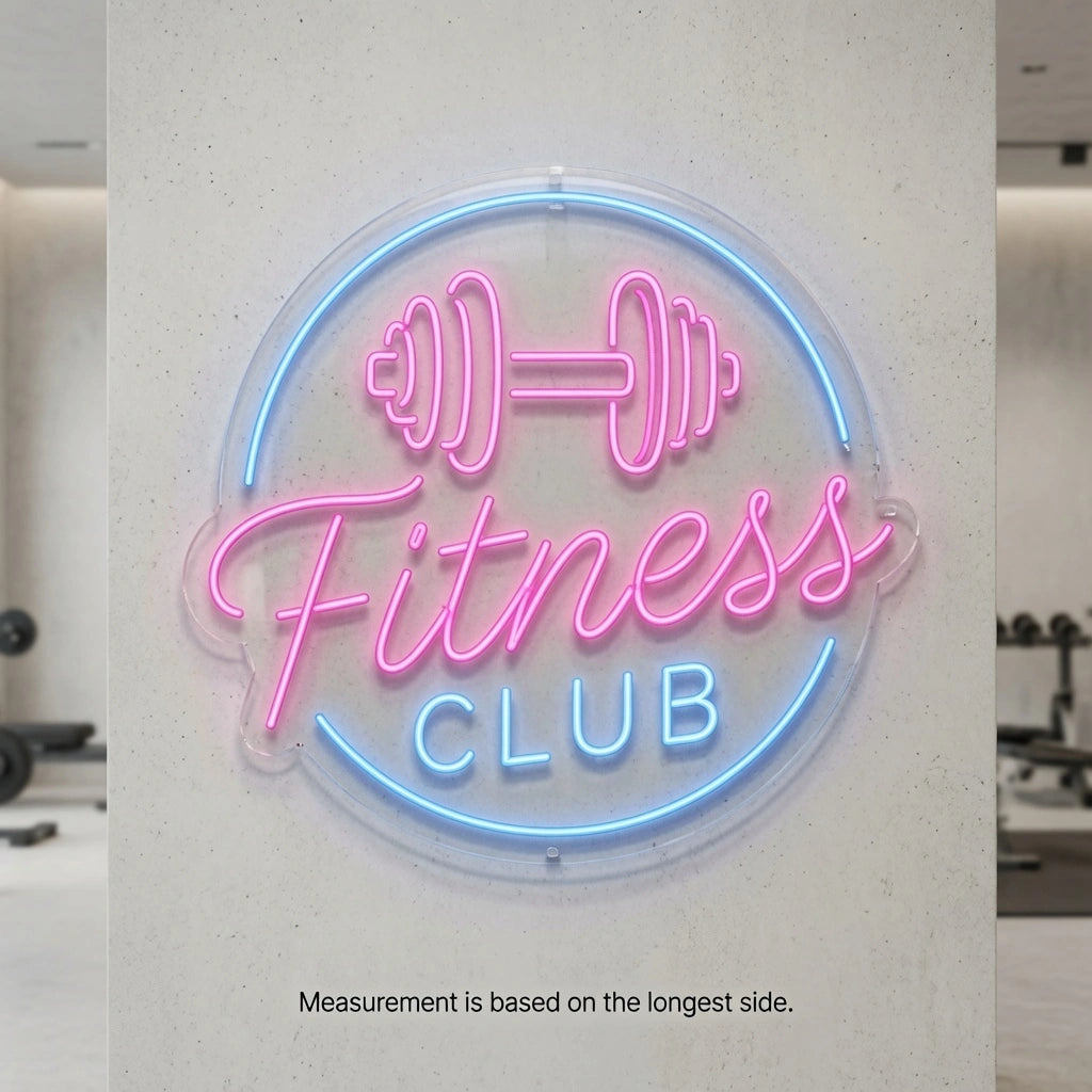 Fitness Club LED Neon Sign - 04 Size Image