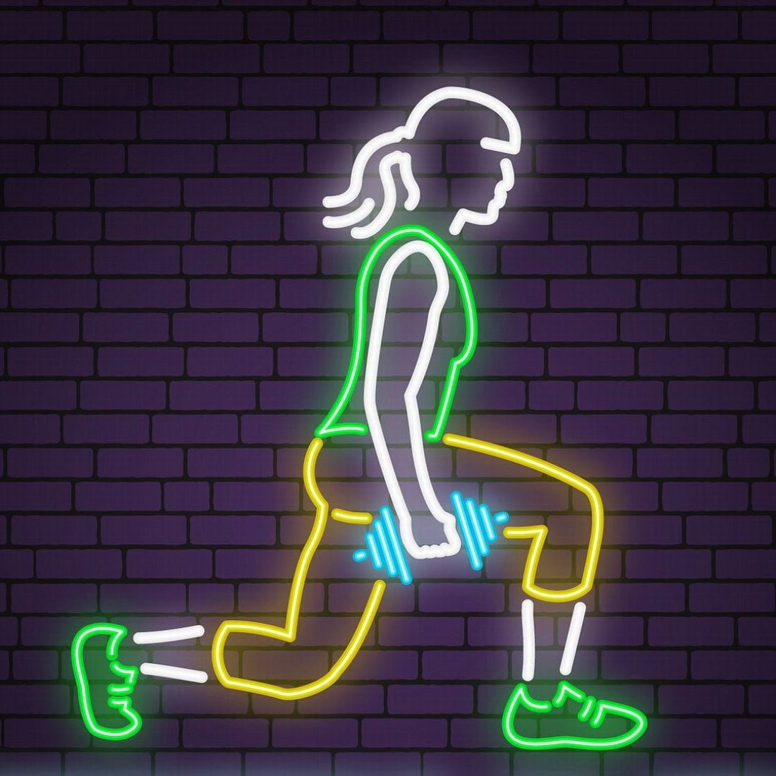 Fitness Girl Led Sign Business Neon Sign - Shineneon