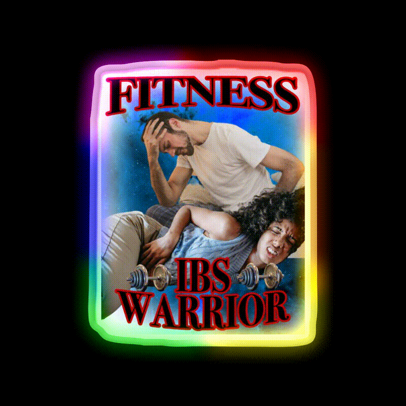 Fitness Ibs Warrior Gym Fitness Led Neon Sign Rgb Color