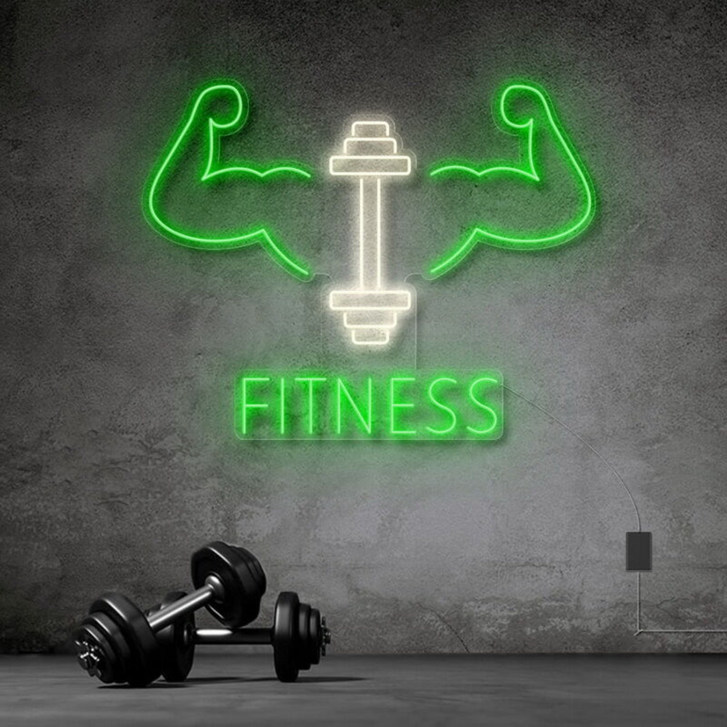Fitness With Workout Drawing Led Neon Sign | Shineneon