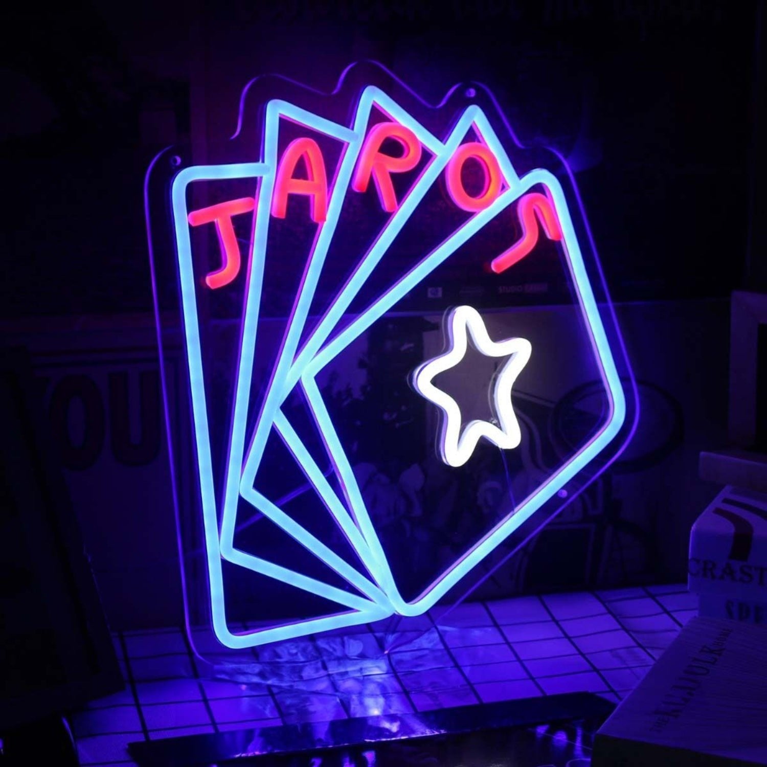 Five Card Poker Custom Led Neon Sign - Shineneon