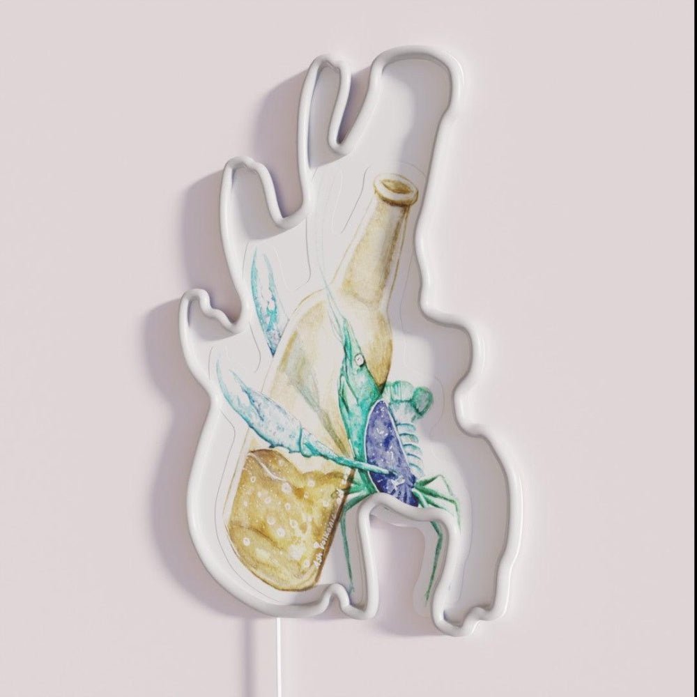 Fizzy Loving Prawn Rgb Led Neon Sign - Shineneon