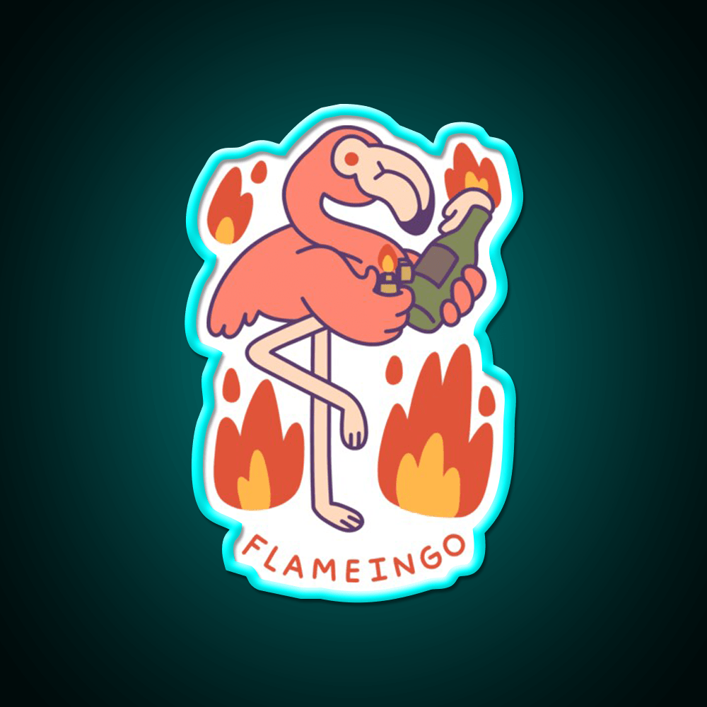 Flameingo Cocktail Bar Decor Led Neon Sign Rgb Color - Shineneon