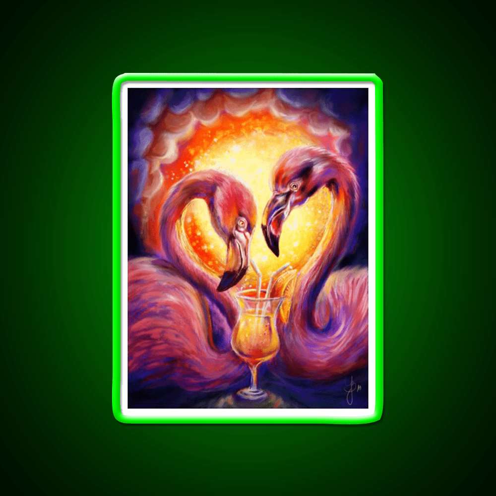Flamingo Cocktail Bar Decor Led Neon Sign Neon Party Sign Rgb Color - Shineneon