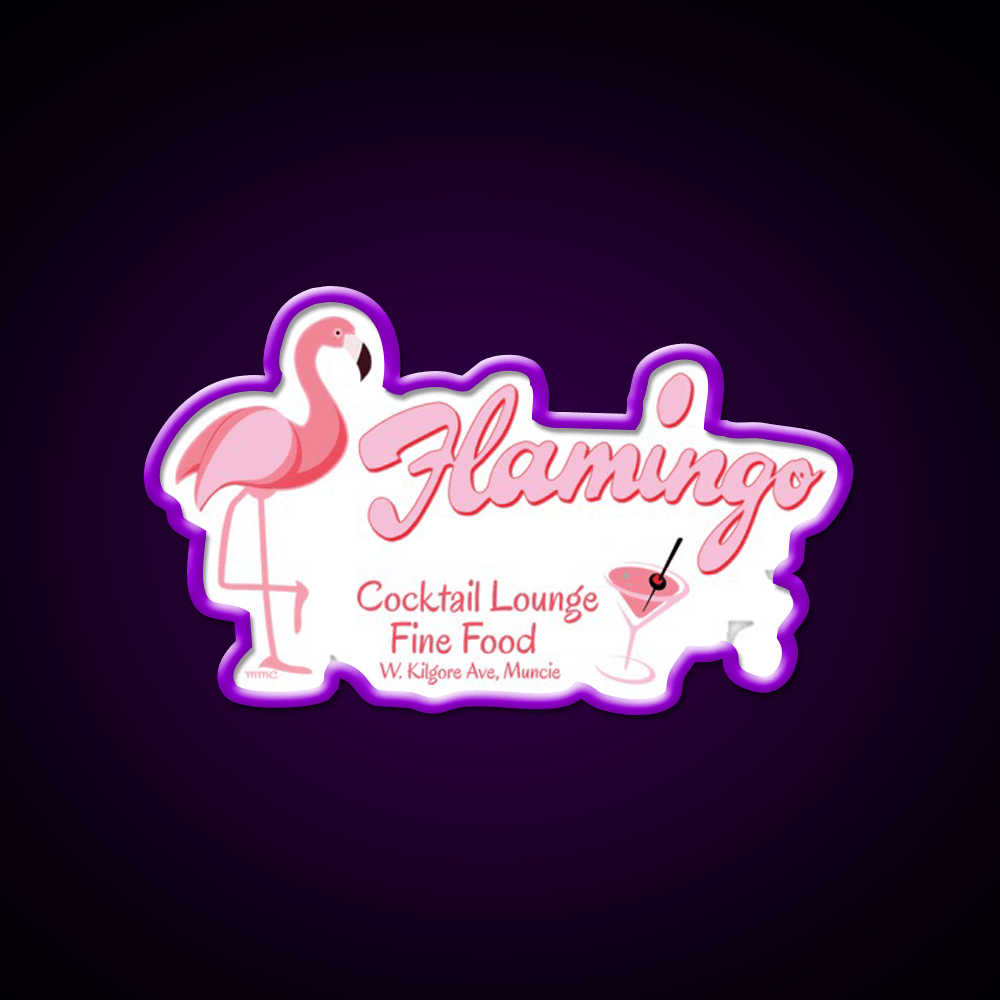 Flamingo Cocktail Lounge Cocktail Bar Decor Led Neon Sign Rgb Color - Shineneon