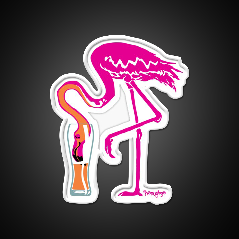 Flamingo Ing Going Gone Beer Bar Decor Led Neon Sign Rgb Color - LED neon sign view 11