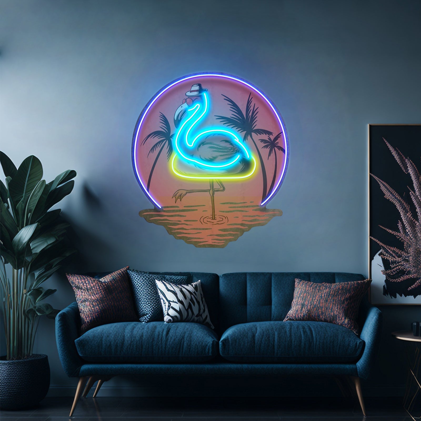Flamingo Neon Sign Tropical Neon Sign For A Bar - Shineneon