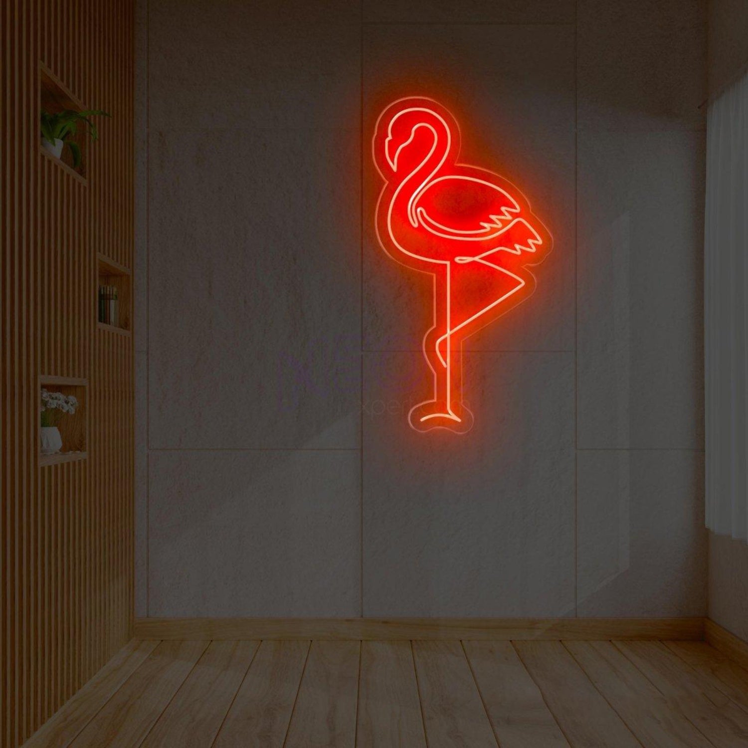 Flamingo Red Led Neon Sign For Bar Restaurant Wall Decor | Shineneon