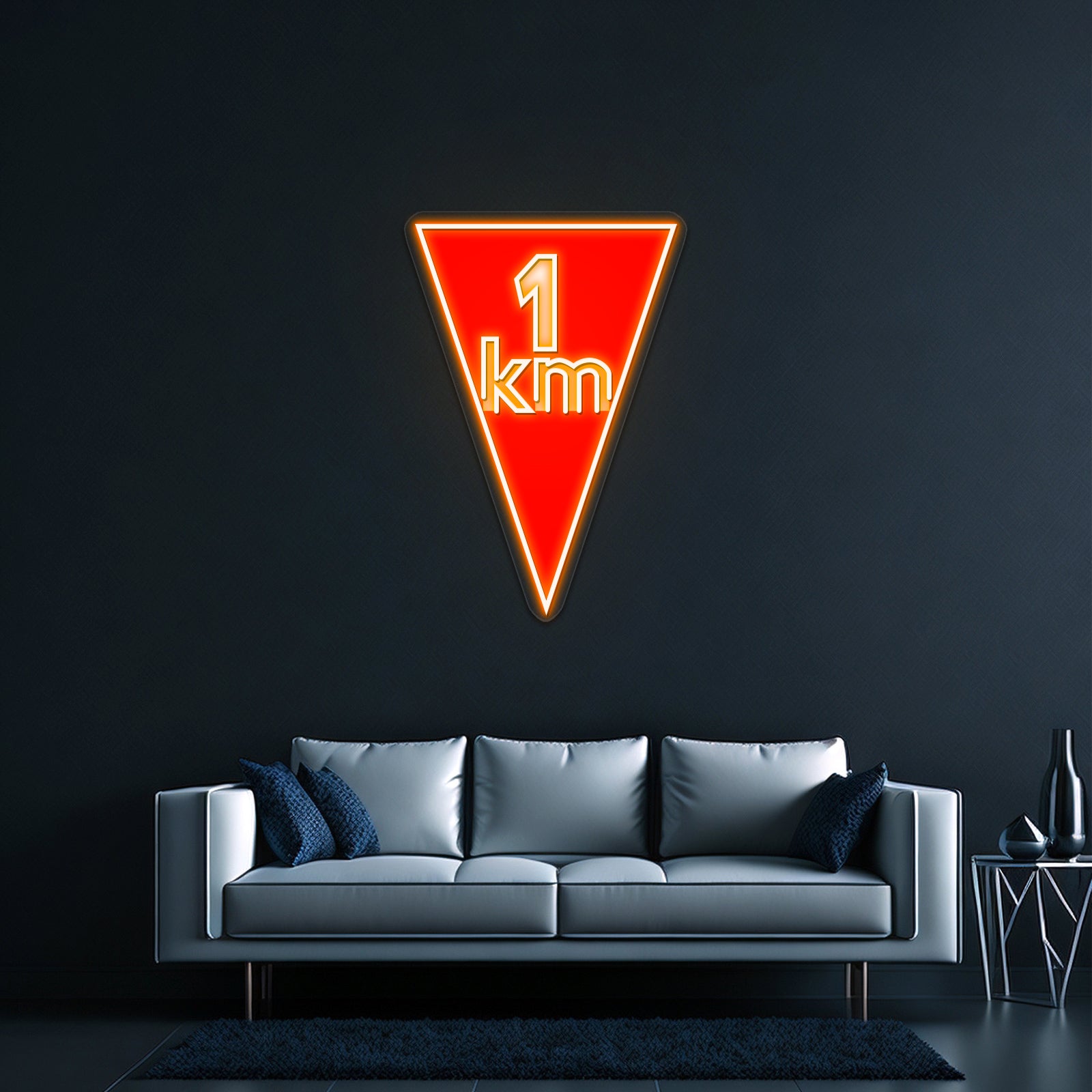 Flamme Rouge Artwork Personalized Light Up Sign - LED neon sign view 6