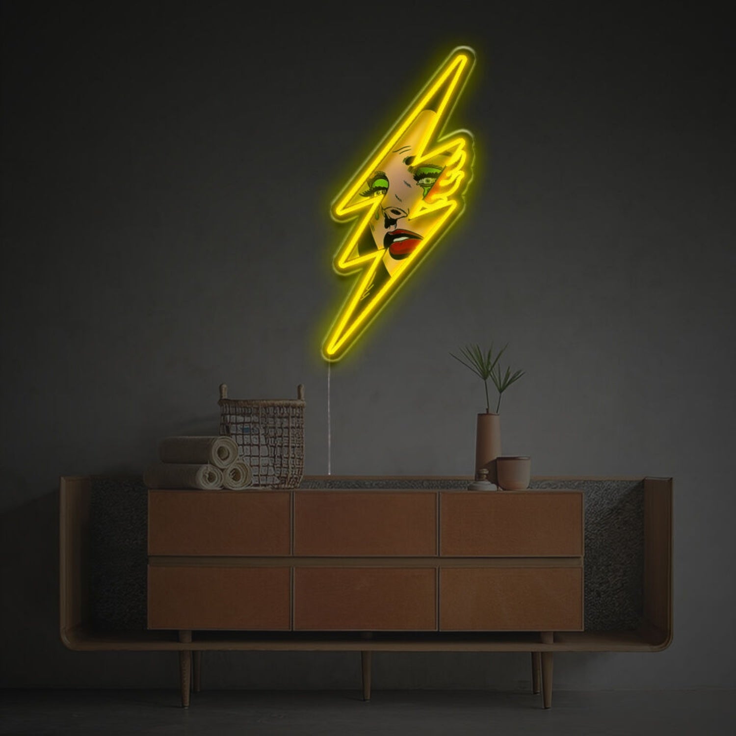 Flash With Pop Style Lady Led Neon Acrylic Artwork | Shineneon