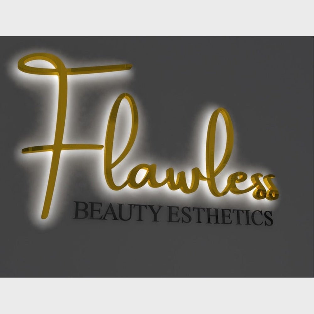 Flawless Beauty 3D Backlit Channel Letters Led Light Sign - Shineneon
