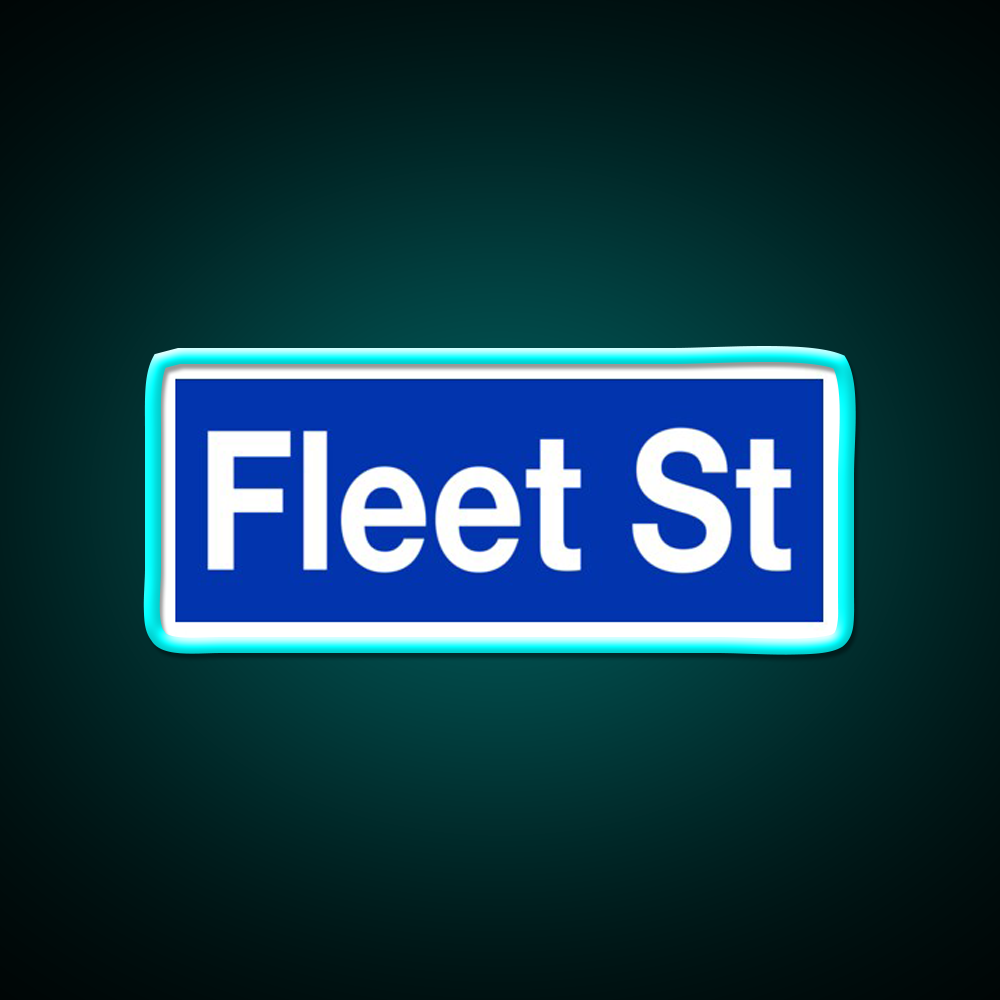 Fleet Street Sweeney Todd Blue Barber Shop Haircut Led Neon Sign