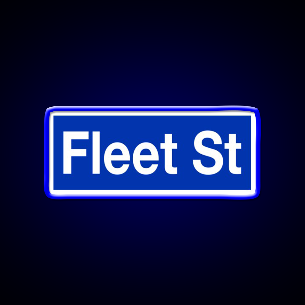 Fleet Street Sweeney Todd Blue Barber Shop Haircut Led Neon Sign